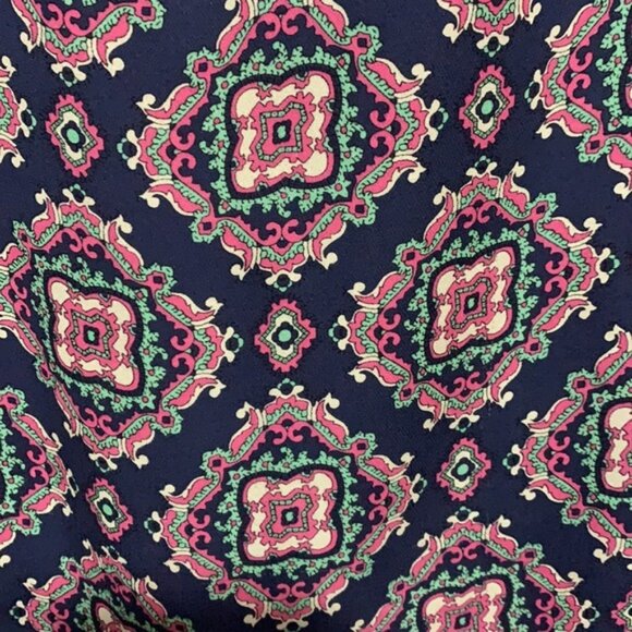 J.Crew "Rosie" silk tunic shift dress in navy medallion paisley - size 2 - Picture 6 of 8